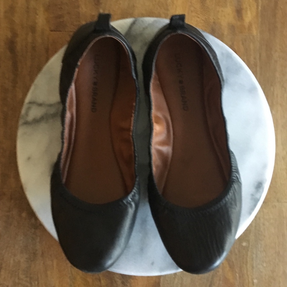 Black Lucky Brand Ballet Flats - Size 11